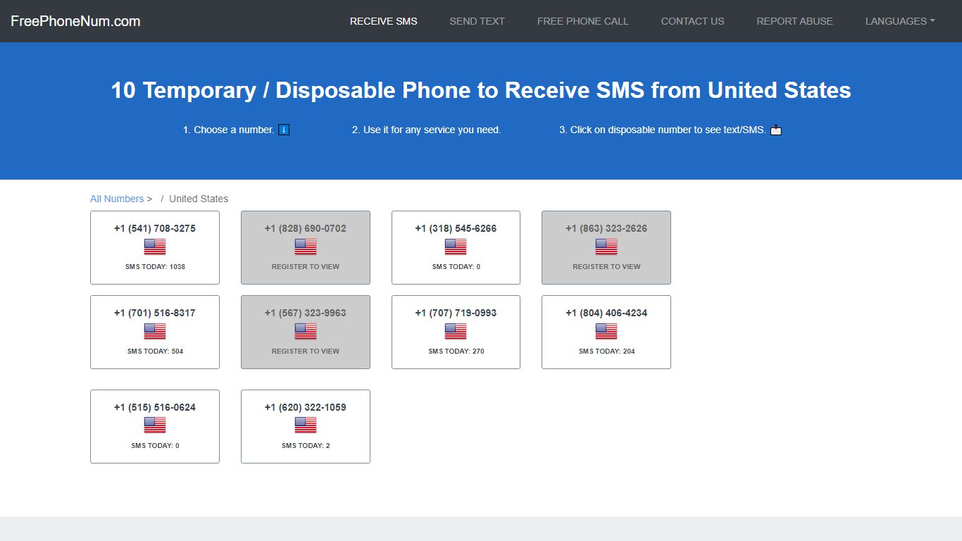 📲 Disposable Number To Receive SMS 2022 United States - Free Phone Num